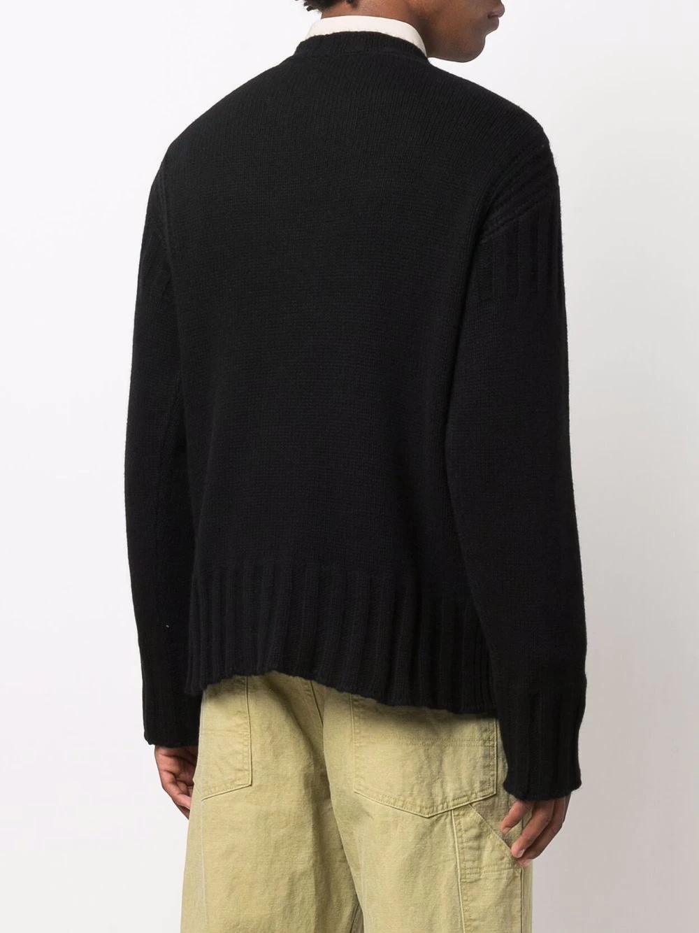 drop-shoulder cashmere jumper - 4