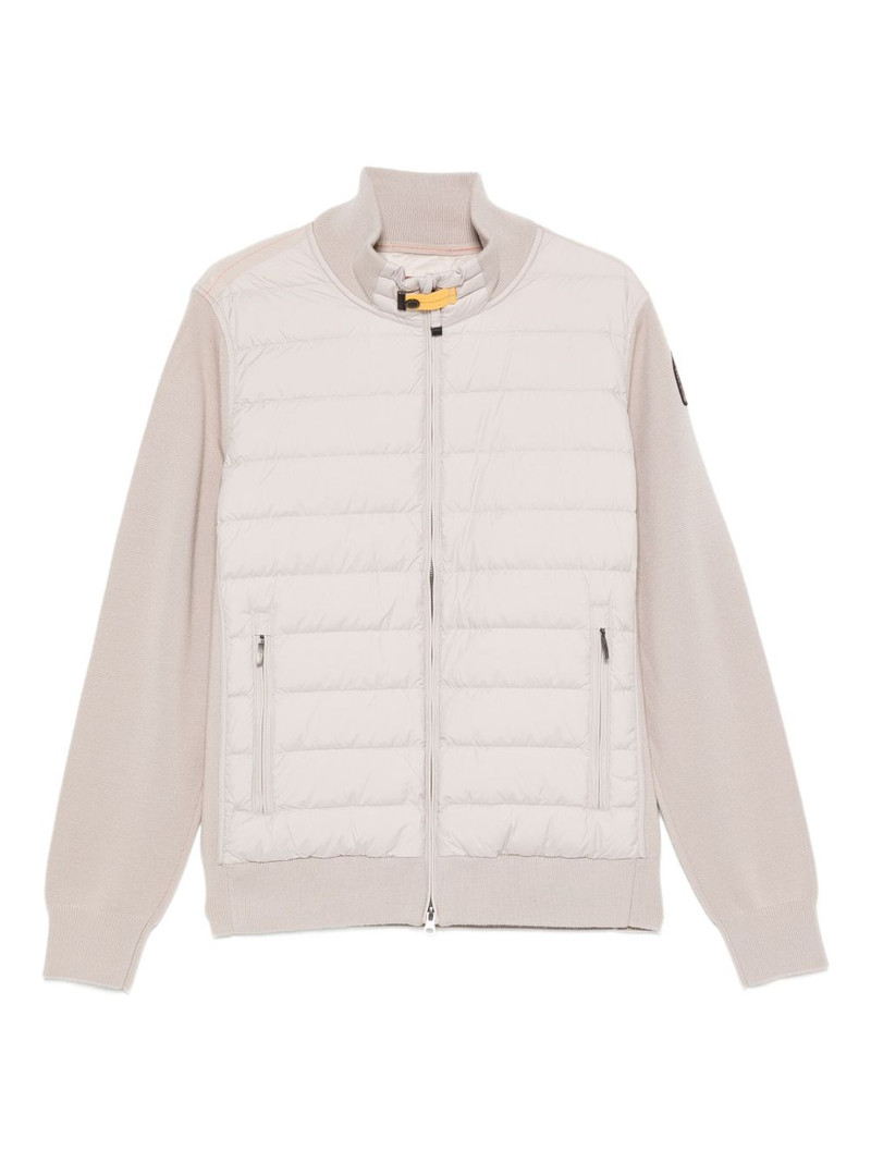 quilted zip-fastening jacket 1
