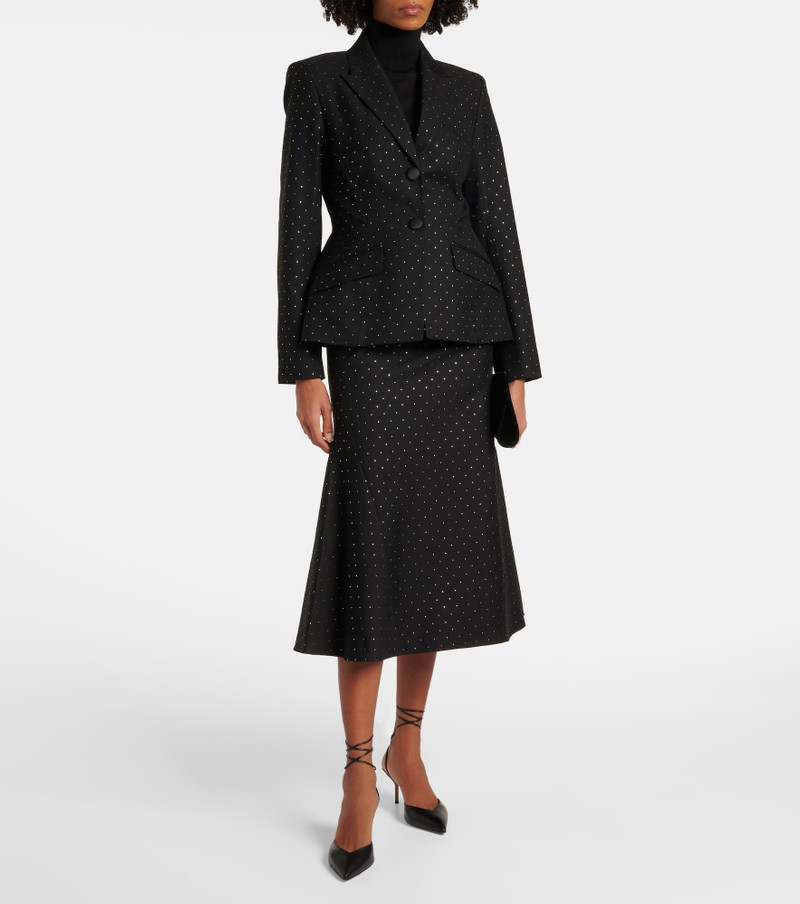Erdem Polka-dot cotton and wool blazer outlook
