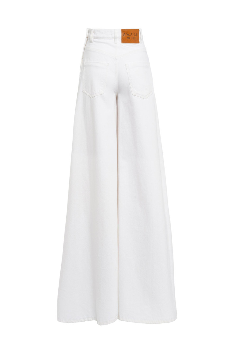 SUPER WIDE LEG MIRROR JEANS WHITE 3