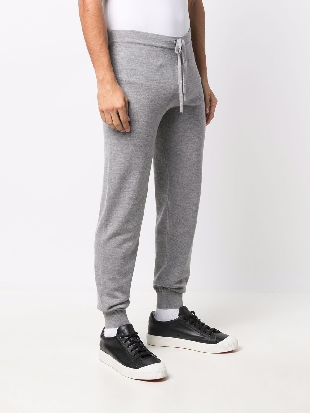 drawstring virgin wool-blend track pants - 3