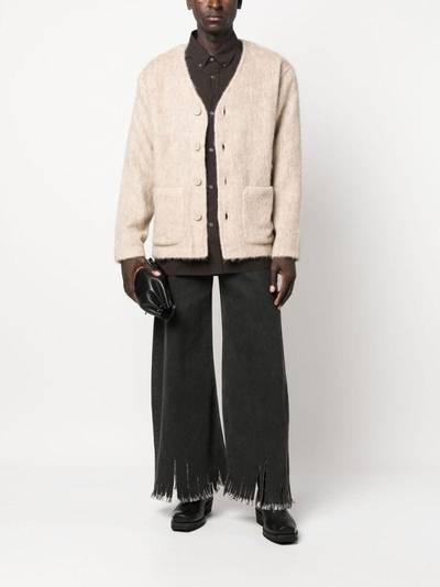 Marni fringed wide-leg jeans outlook