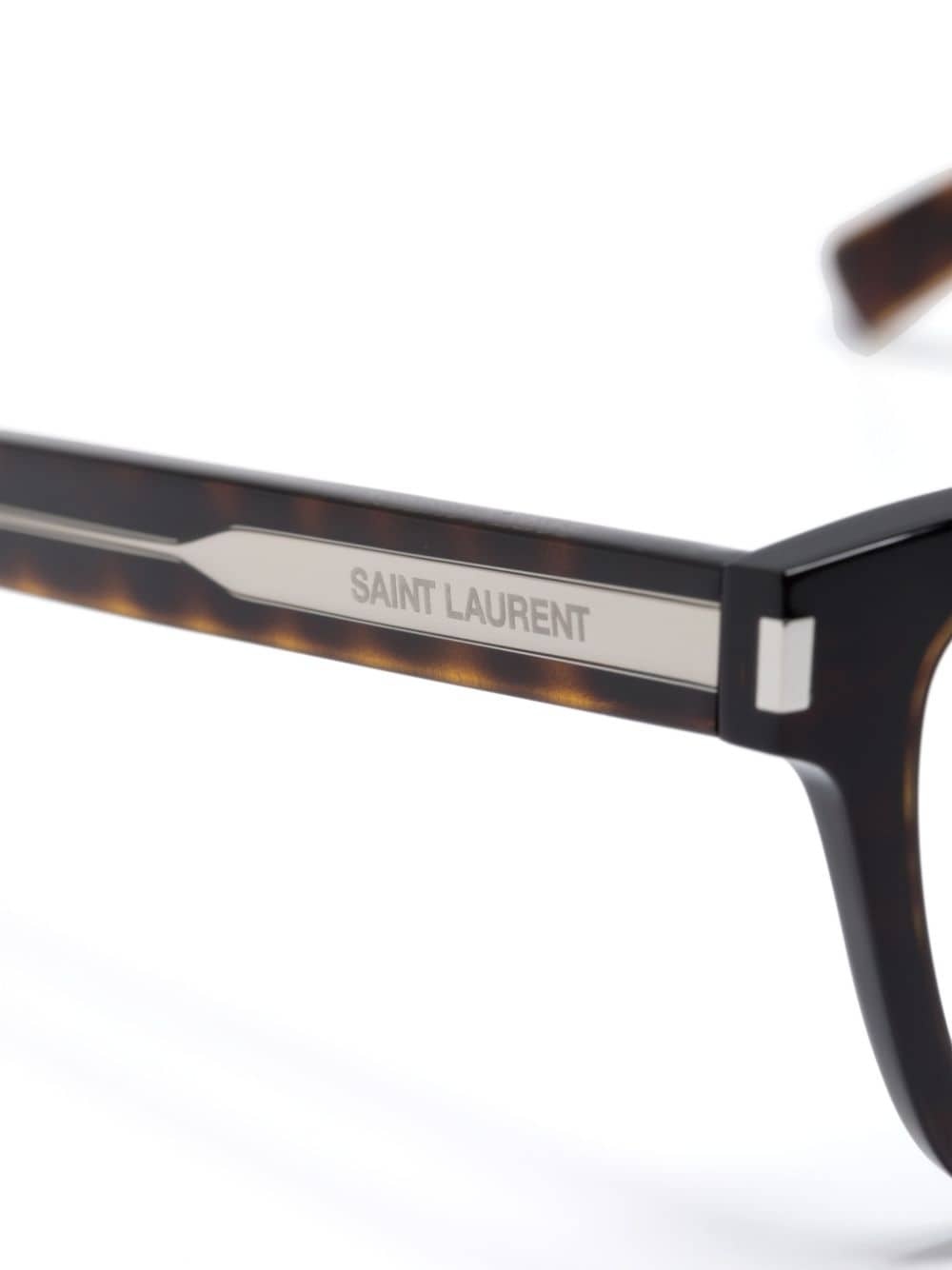 tortoiseshell-effect square-frame glasses - 3