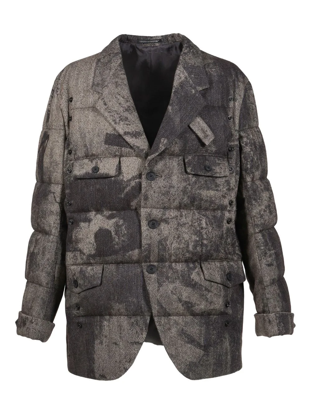 buttoned padded jacket - 1