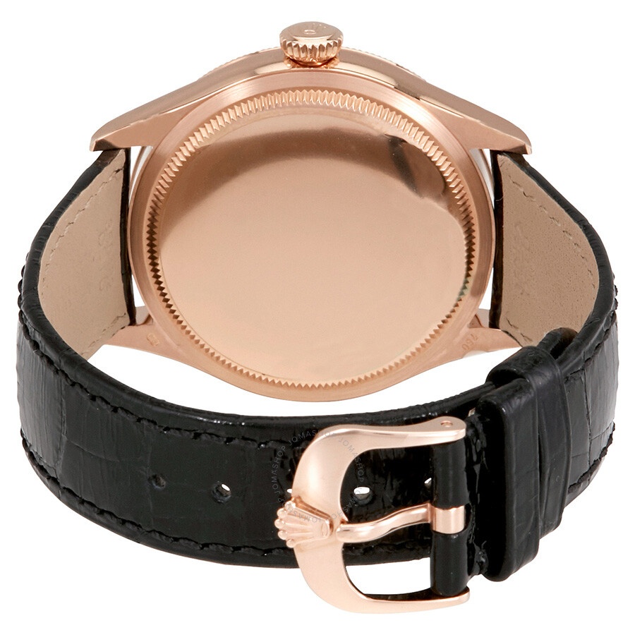 Rolex Cellini Black Dial 18 Carat Everose Gold Automatic Men's Watch 50505BKSL - 3