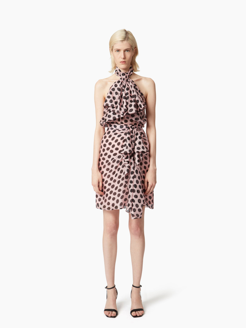 SKIRT WITH ASYMMETRICAL BOW DETAIL - 1