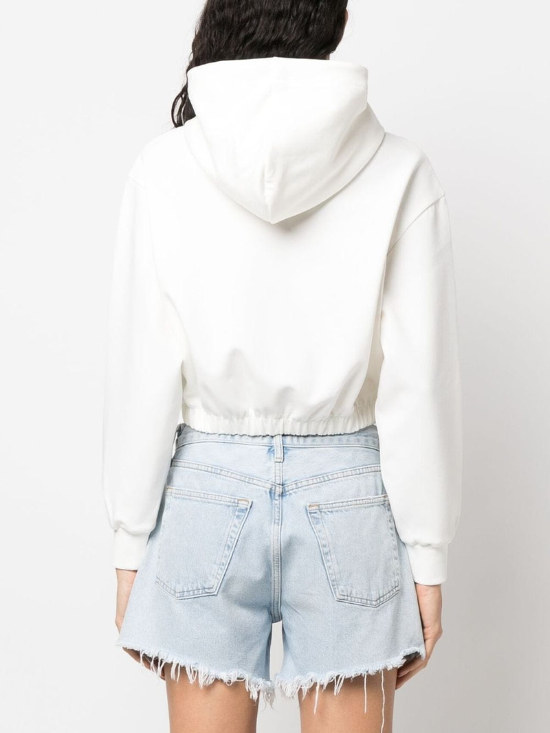 로고 인쇄 작물 hoodie 4
