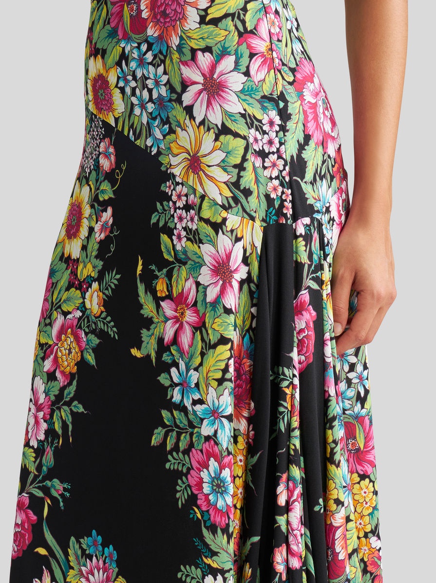 SKIRT WITH BOUQUET PRINT - 3