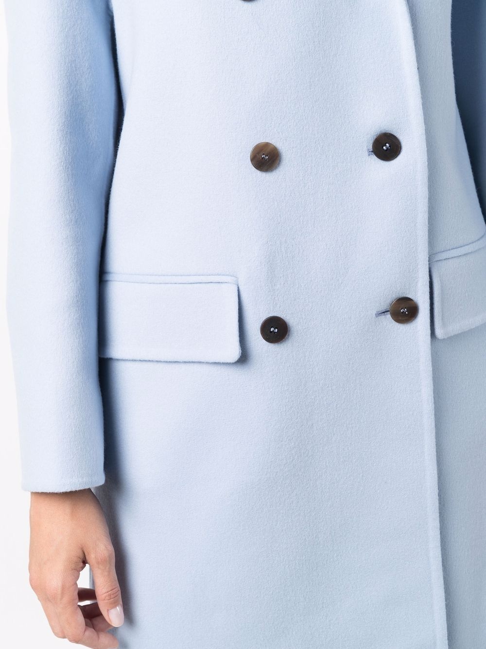 double-breasted button coat - 5