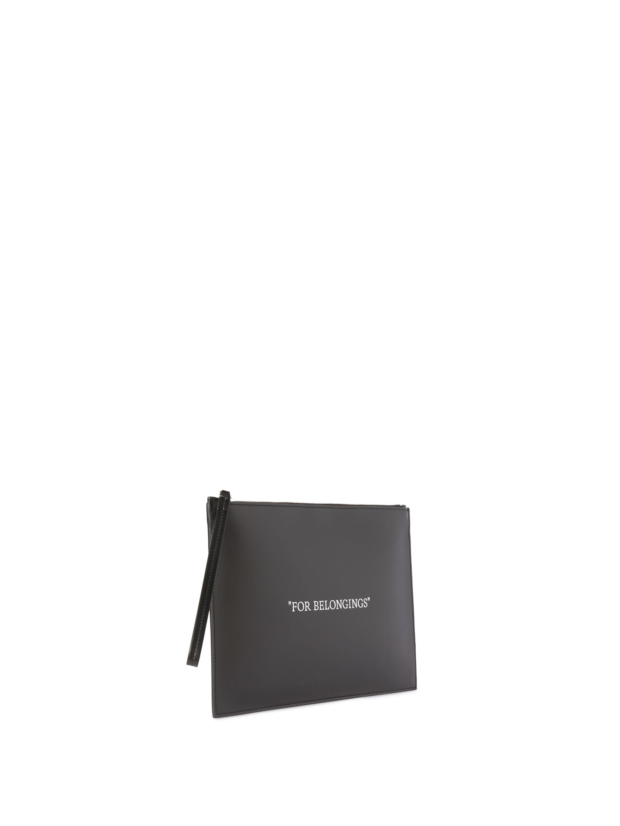 Black Quote Flat Pouch - 2