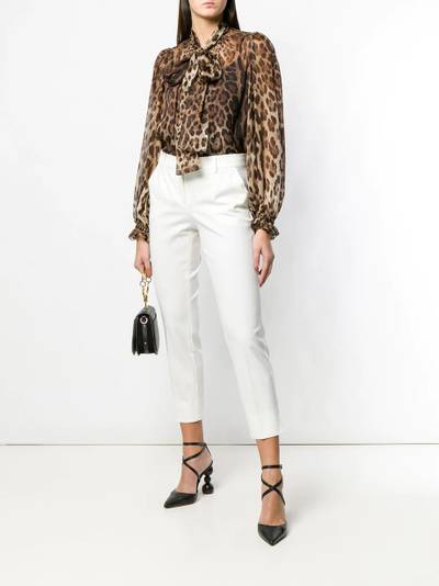 Dolce & Gabbana cropped slim-fit trousers outlook