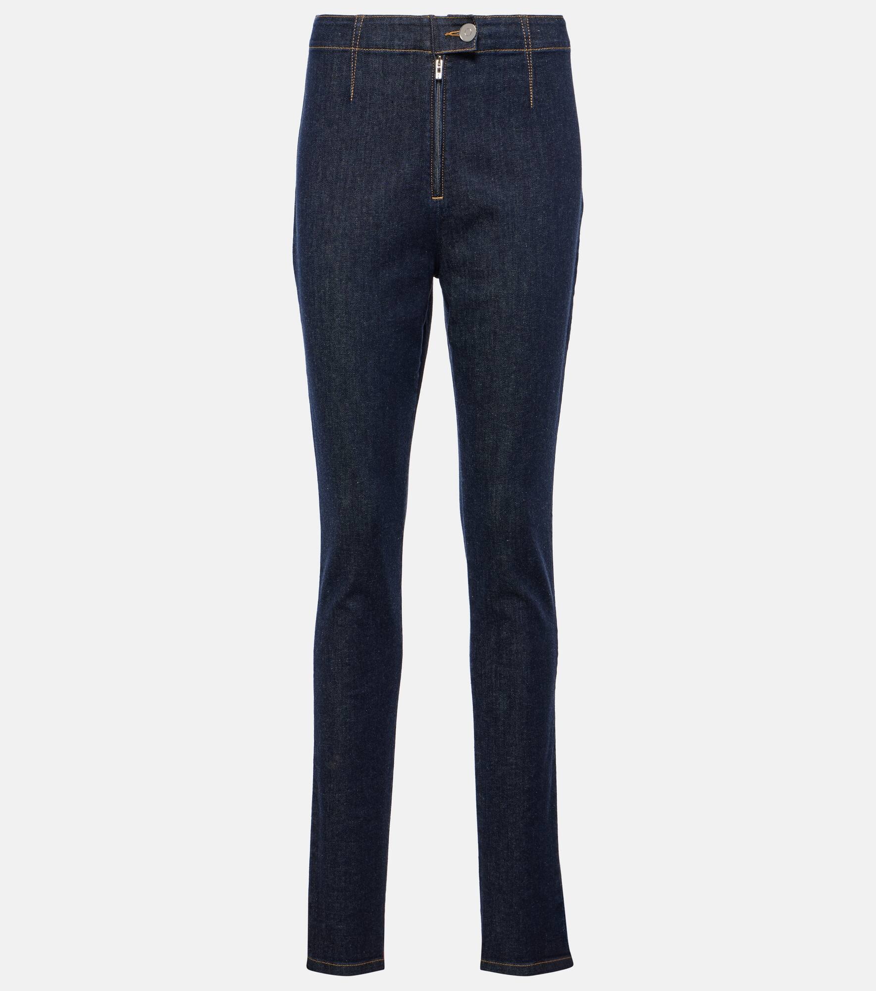 High-rise skinny jeans - 1