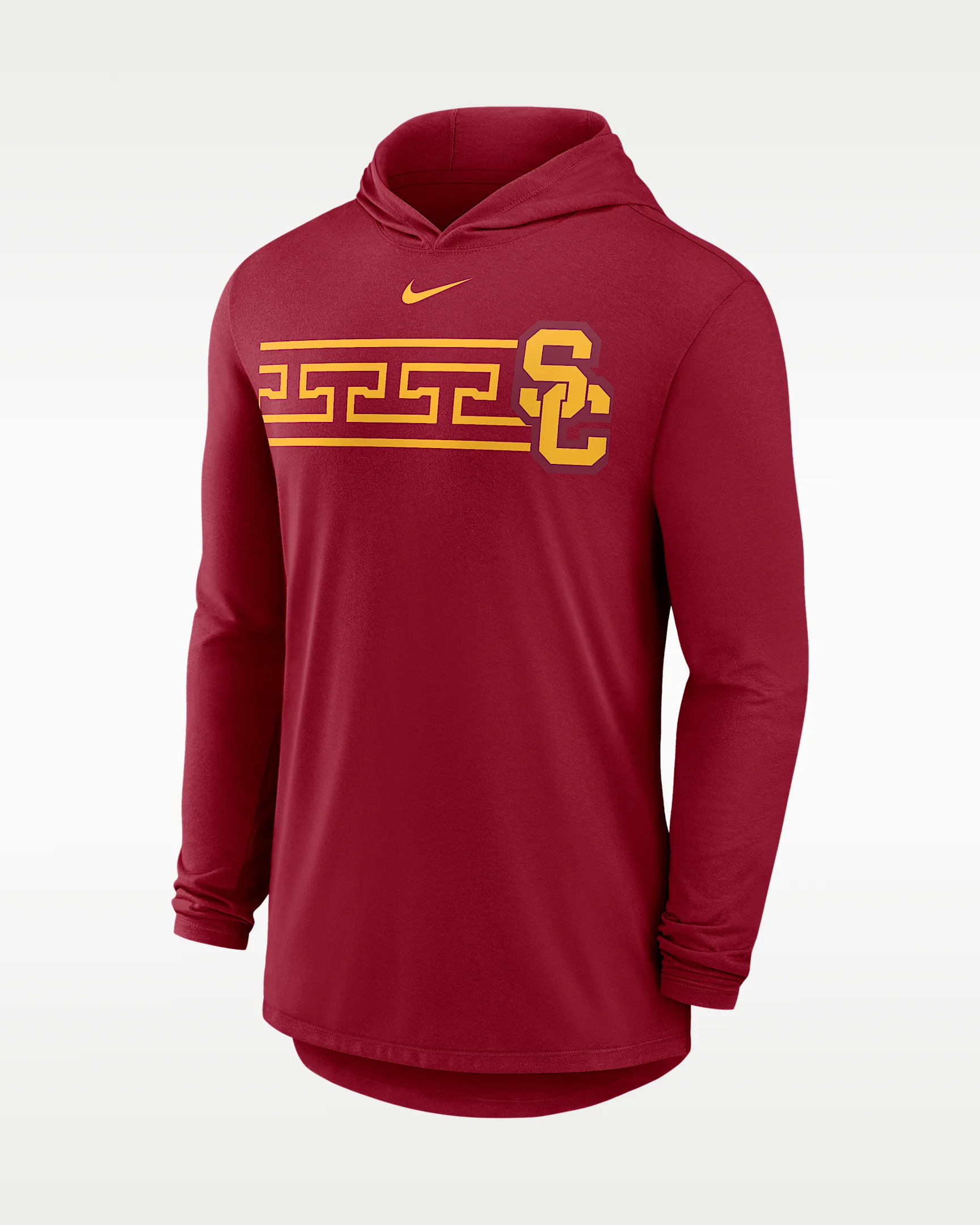 USC Primetime Pattern Men's Nike Dri-FIT College Long-Sleeve Hooded T-Shirt - 1