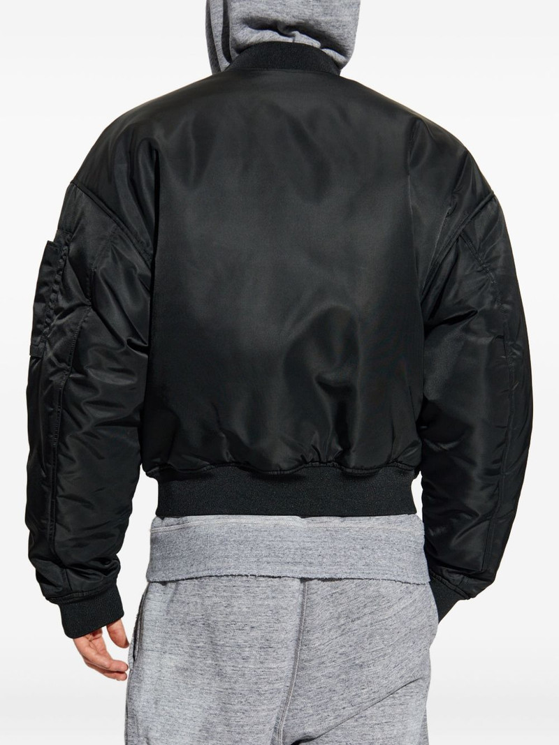 zip-fastening bomber jacket 4