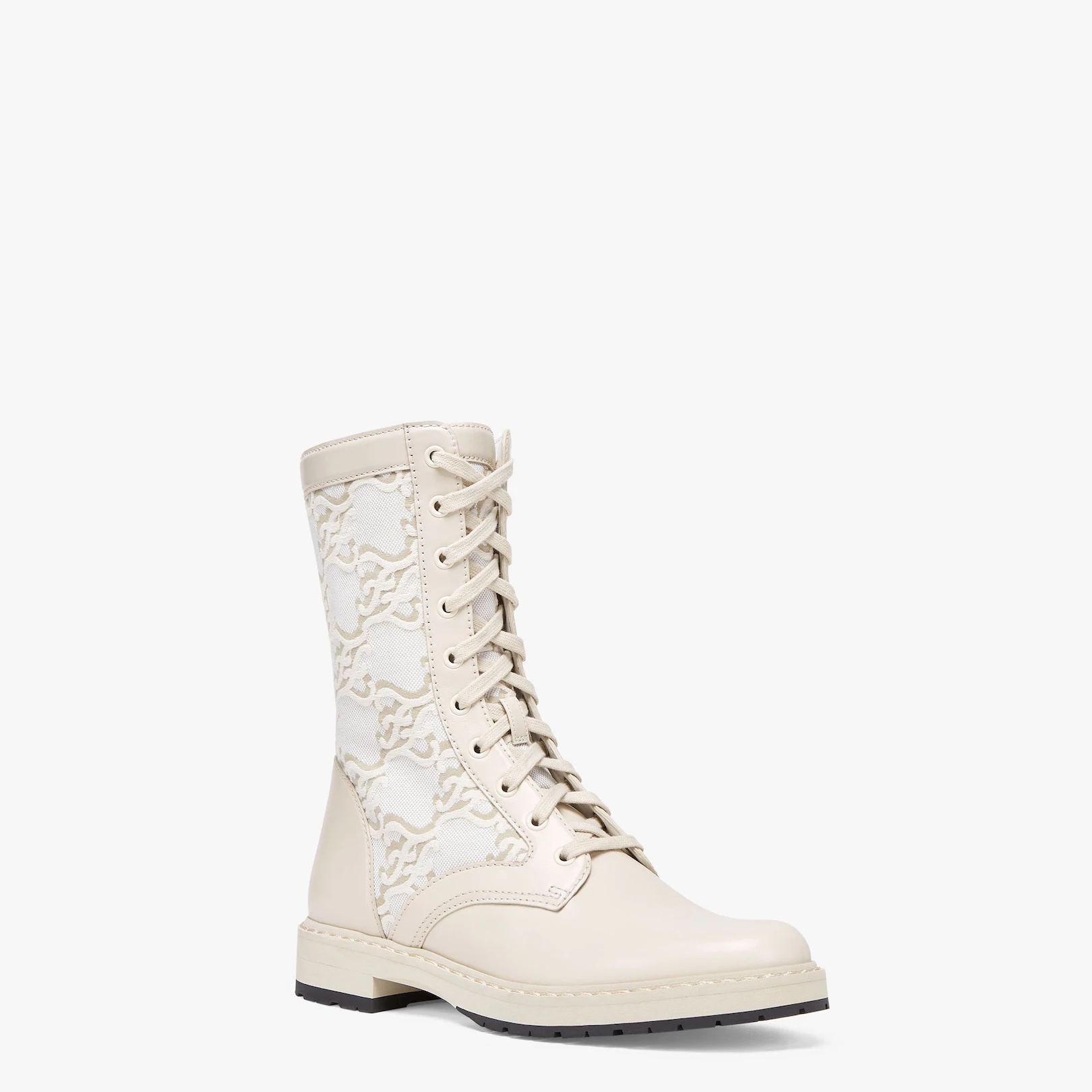 White leather biker boots - 2