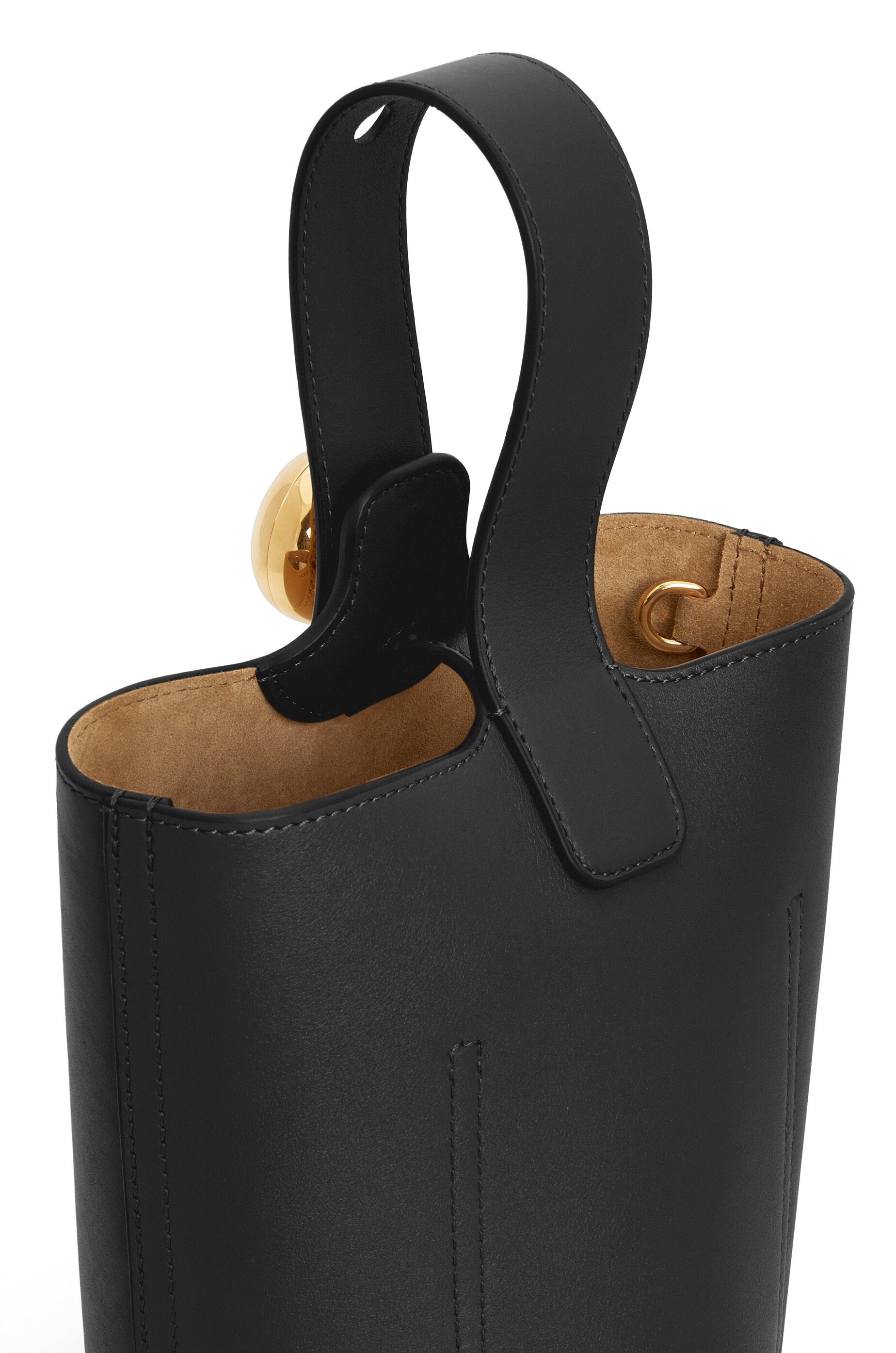 Mini Pebble Bucket bag in mellow calfskin - 10