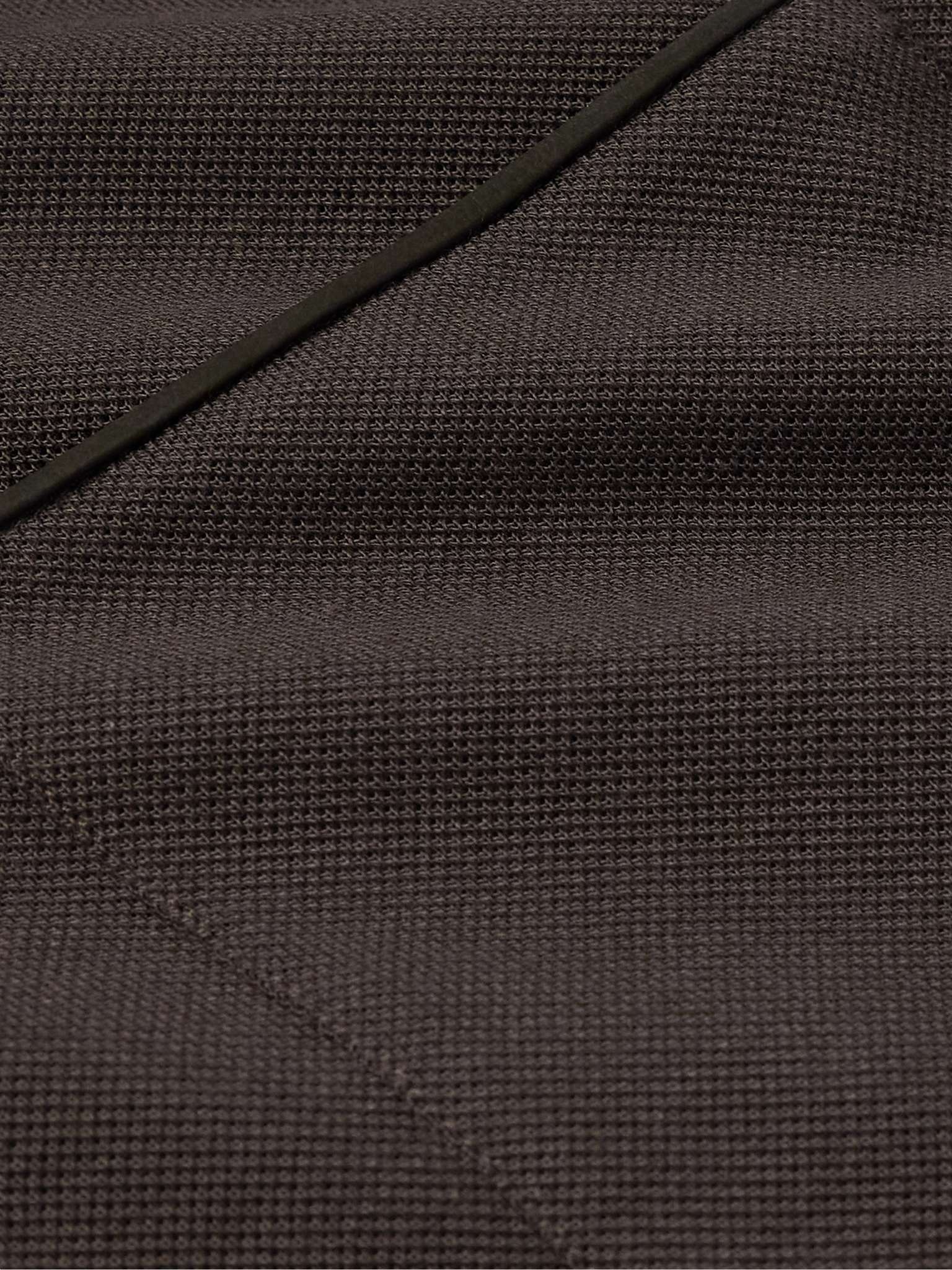 Slim-Fit Leather-Trimmed Cotton-Piqué Polo Shirt - 5