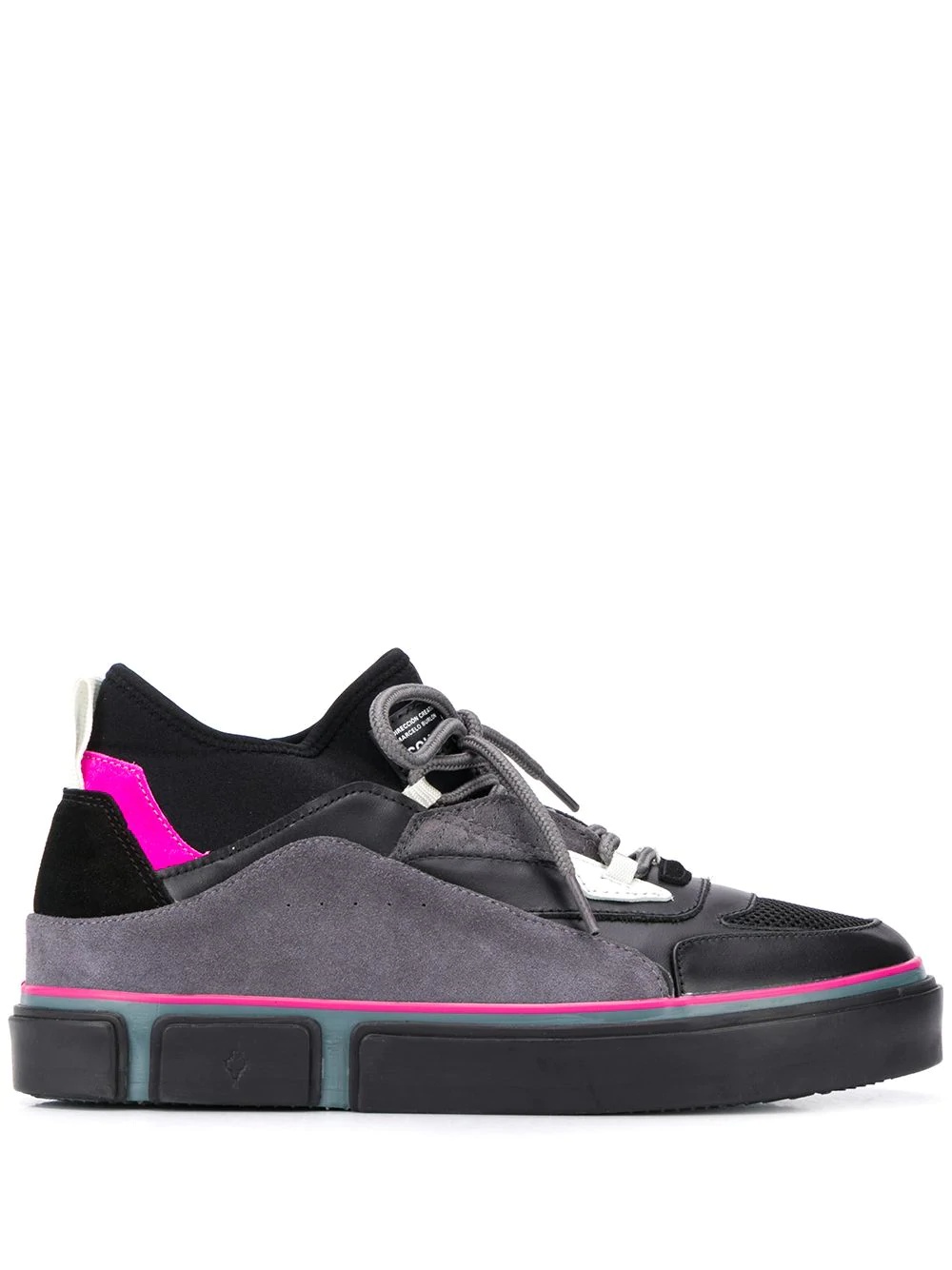 Vulcanized panelled sneakers - 1