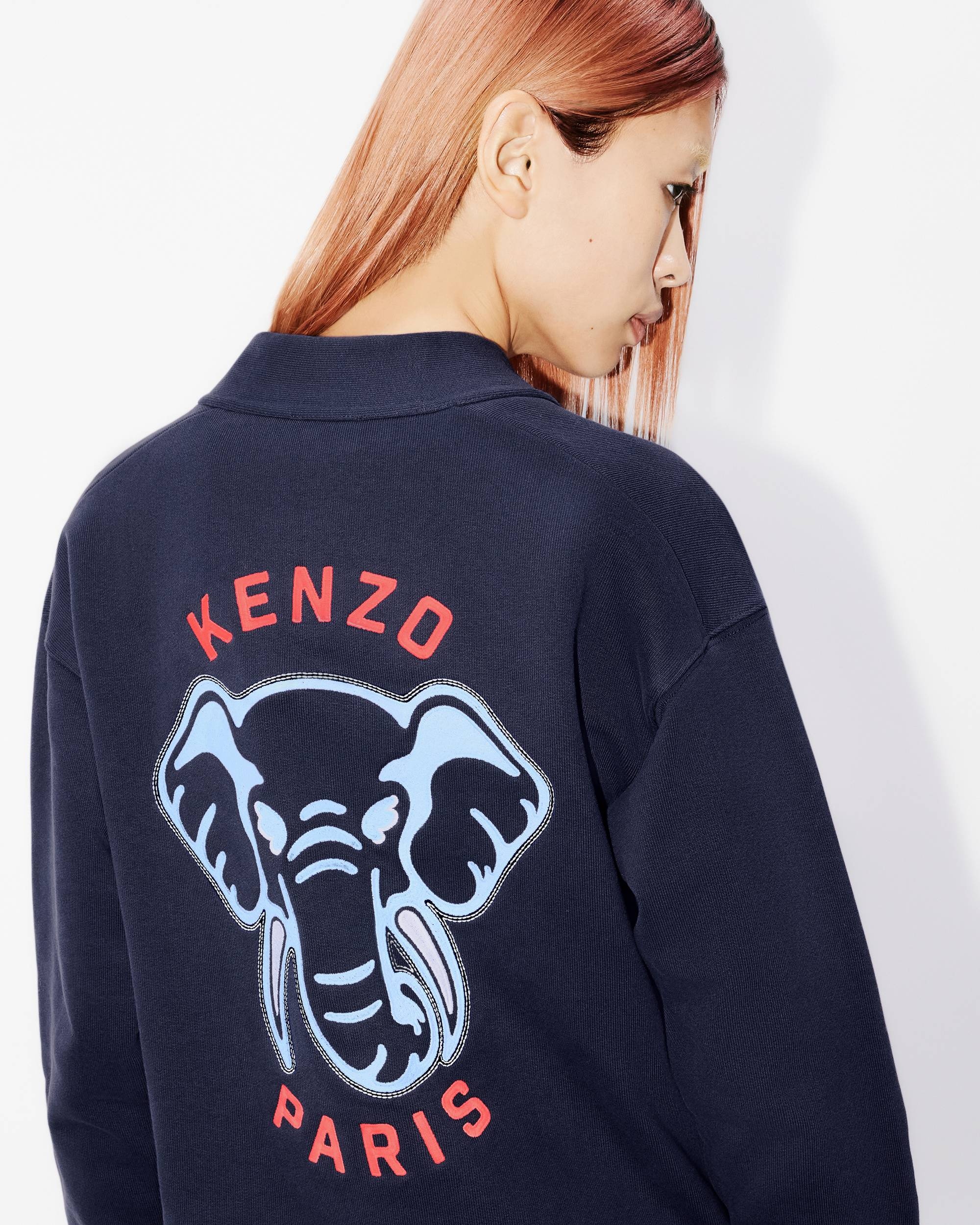 'KENZO Elephant' embroidered sweatshirt cardigan - 7