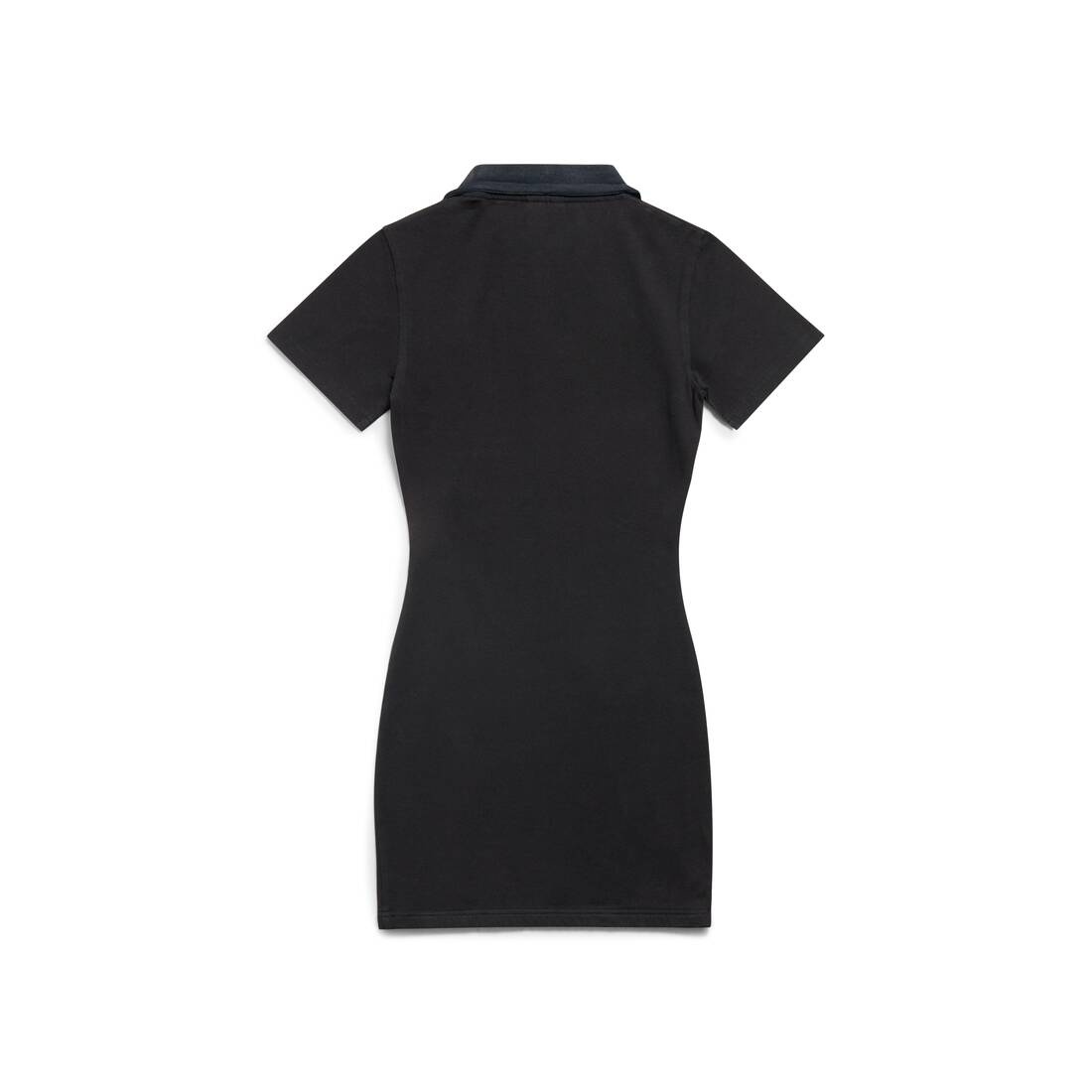 Women's Balenciaga T-shirt Mini Dress in Black Faded - 2