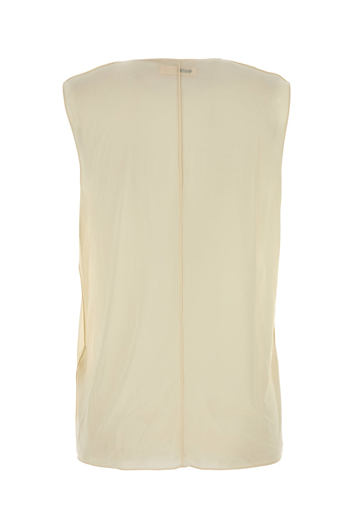 Cream stretch cupro Allo top - 2