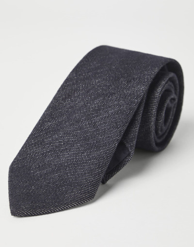 Brunello Cucinelli No-fade denim tie outlook