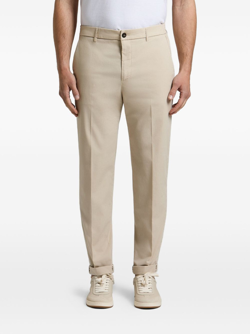 elasticated-waistband tailored trousers 1