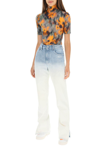 Off-White SECOND SKIN HIGH NECK TOP CHINE FLOWERS outlook