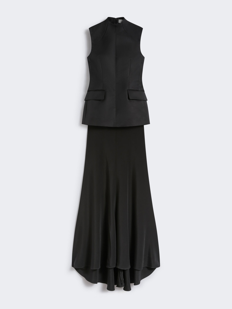 CILENO01 Long bi-material dress - KLEPSYDRA CAPSULE 1