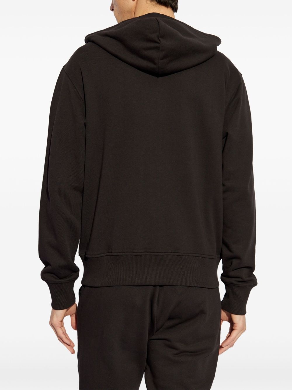 logo-embroidered hoodie - 4