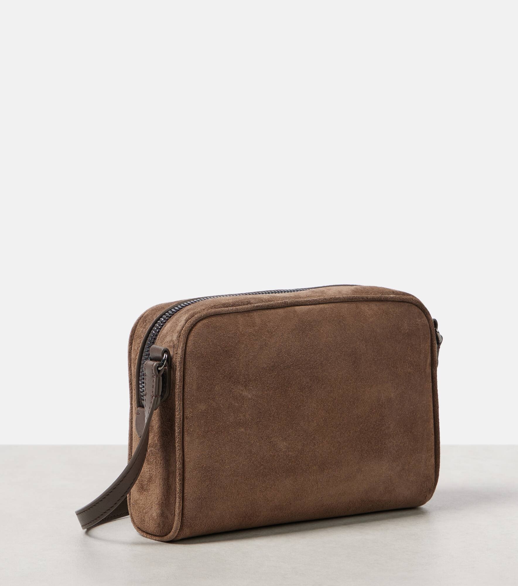 Small suede crossbody bag - 4