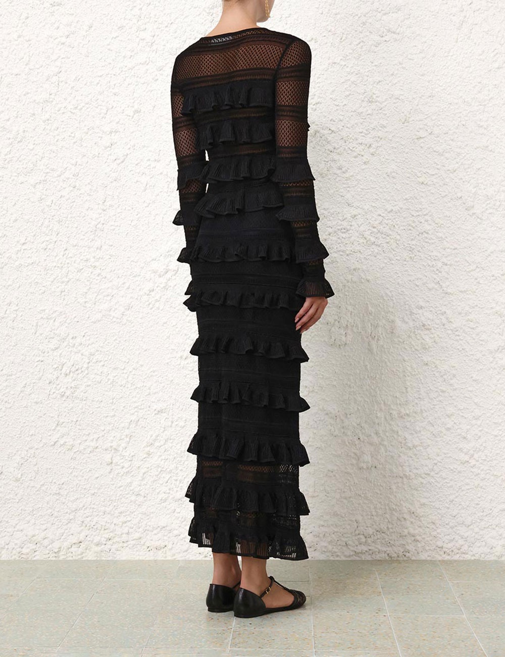 NATURA FRILL MIDI SKIRT - 4