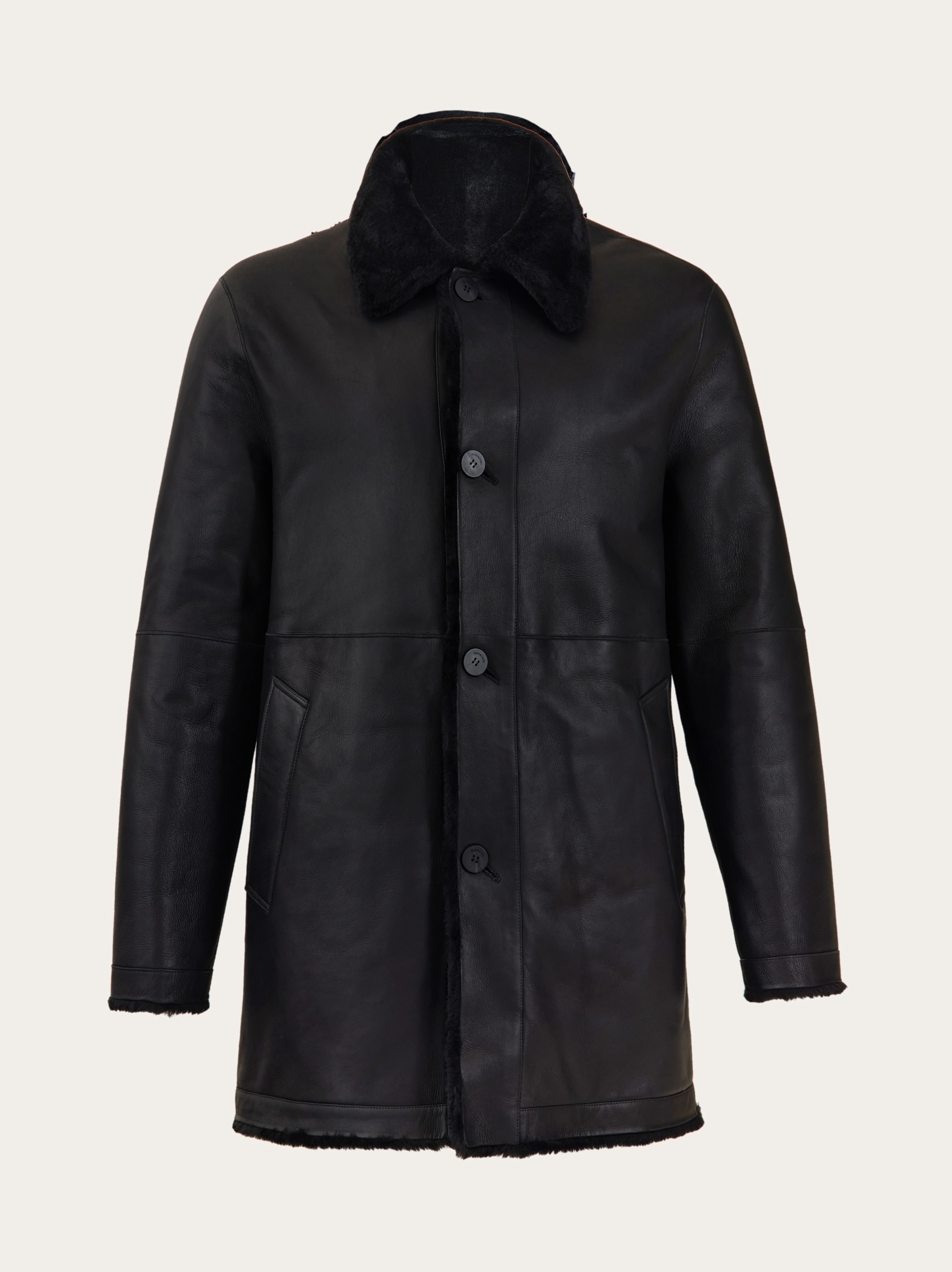 Shearling merino coat - 1