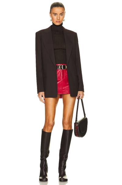 GRLFRND Niki Leather Mini Skirt outlook