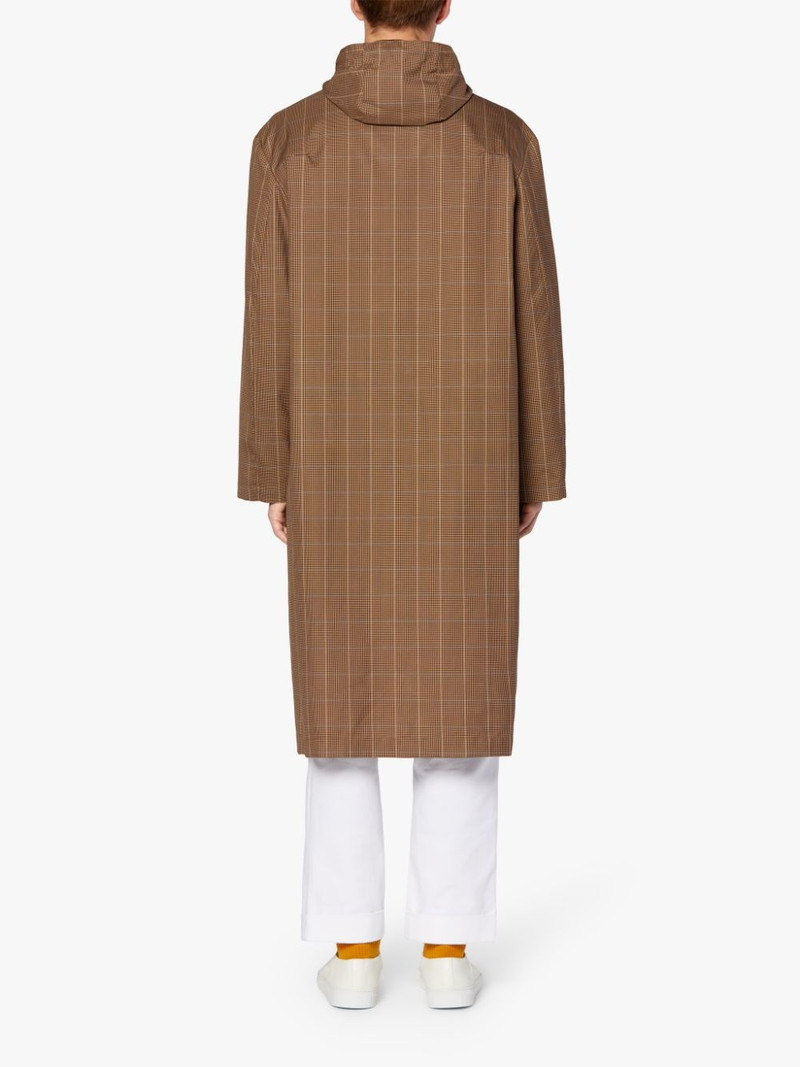 WOLFSON BROWN CHECK HOODED COAT | GMM-219 3