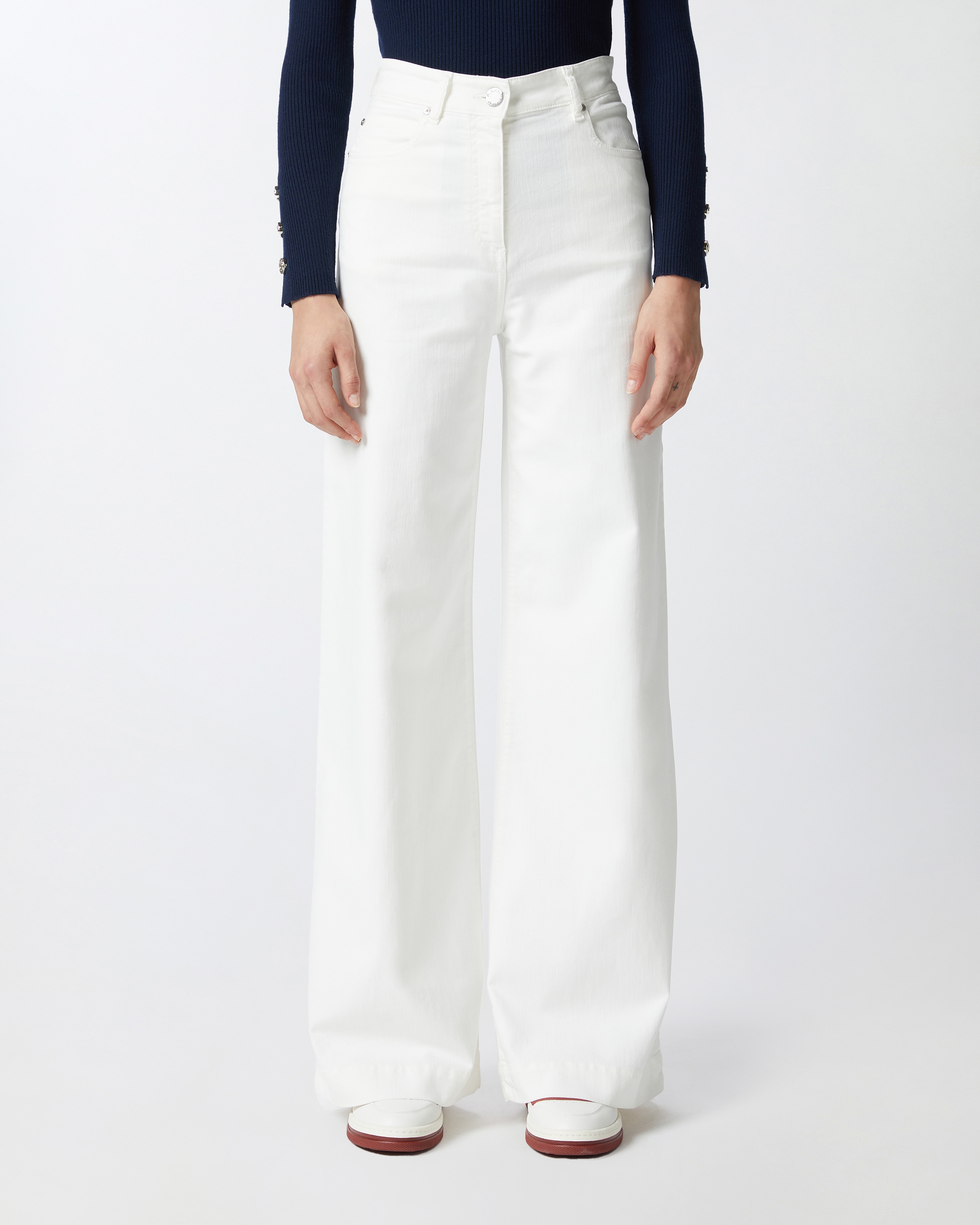 WIDE-LEG TROUSERS IN DYED TWILL - 3