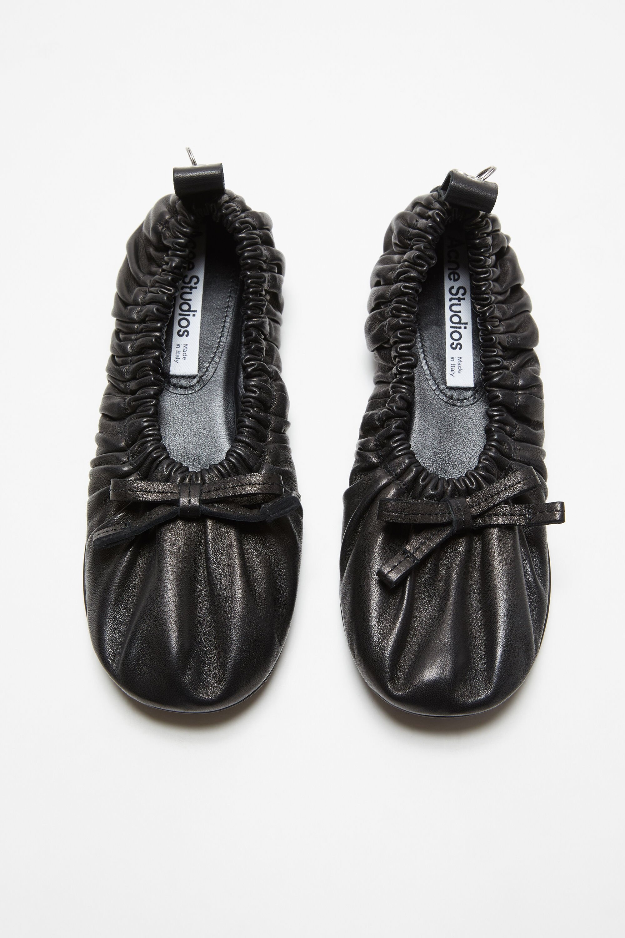 Leather ballet flat - Black - 2