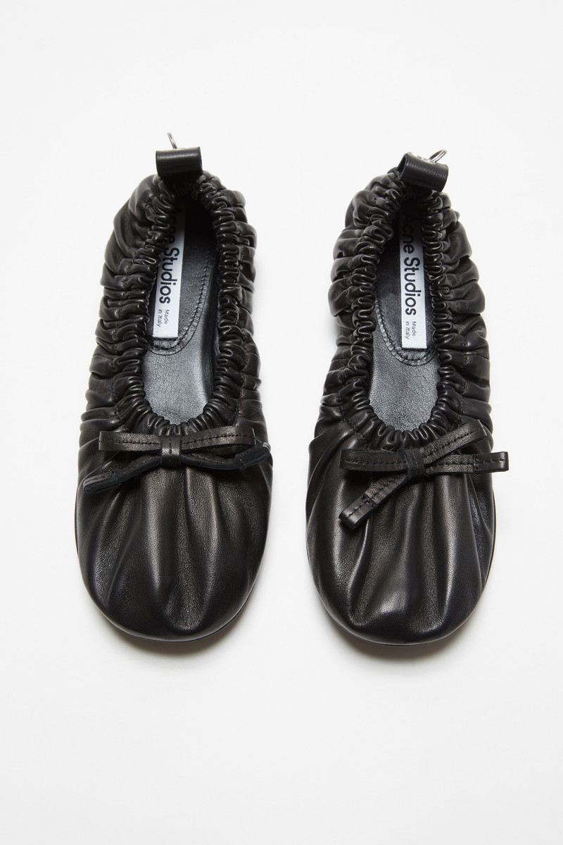 Acne Studios Leather ballet flat - Black outlook