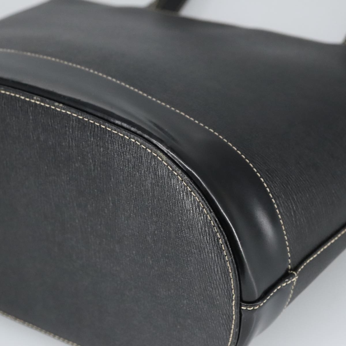 Burberry Tote Bag Leather Black - 12