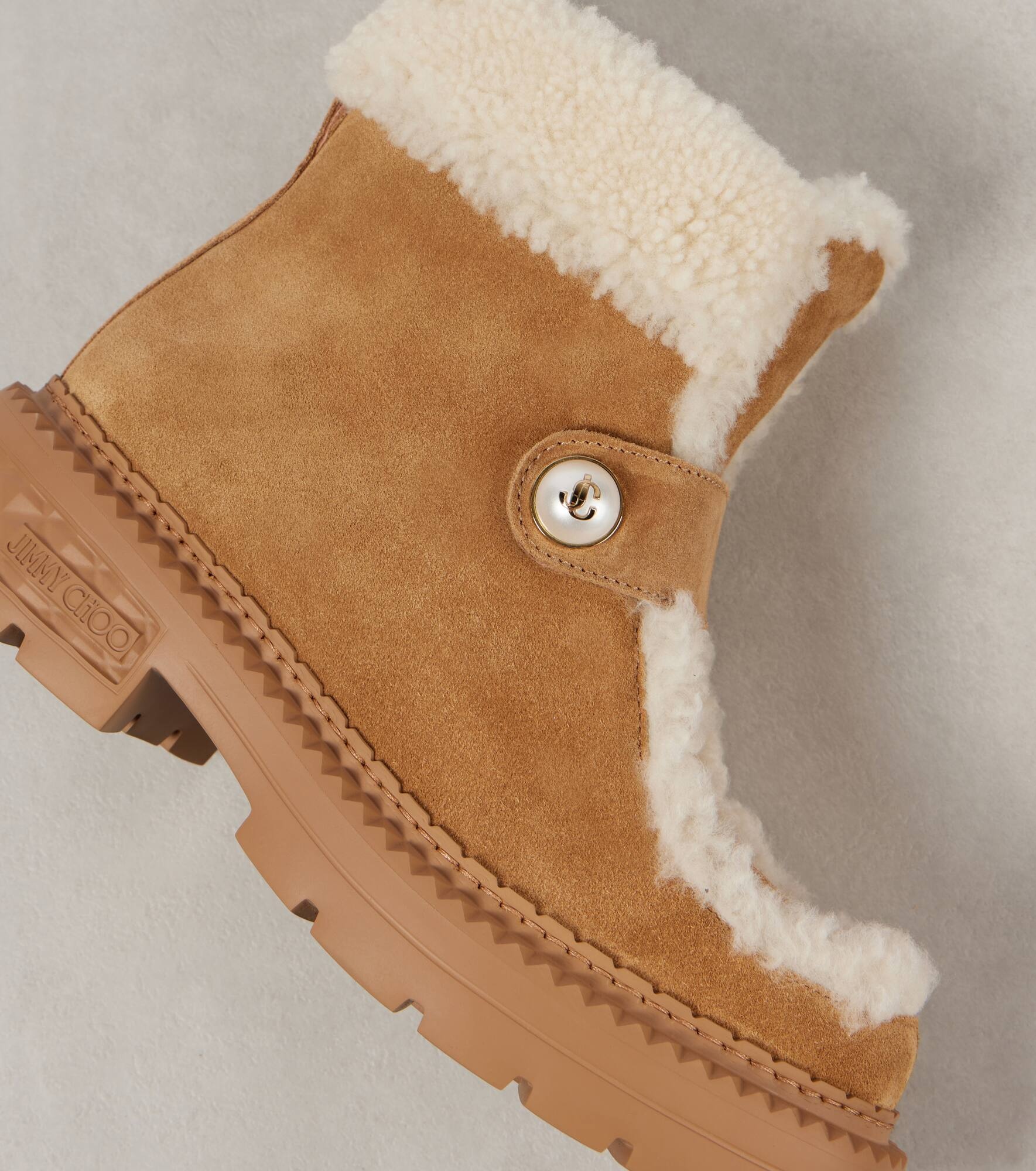 Shea shearling-lined suede ankle boots - 5