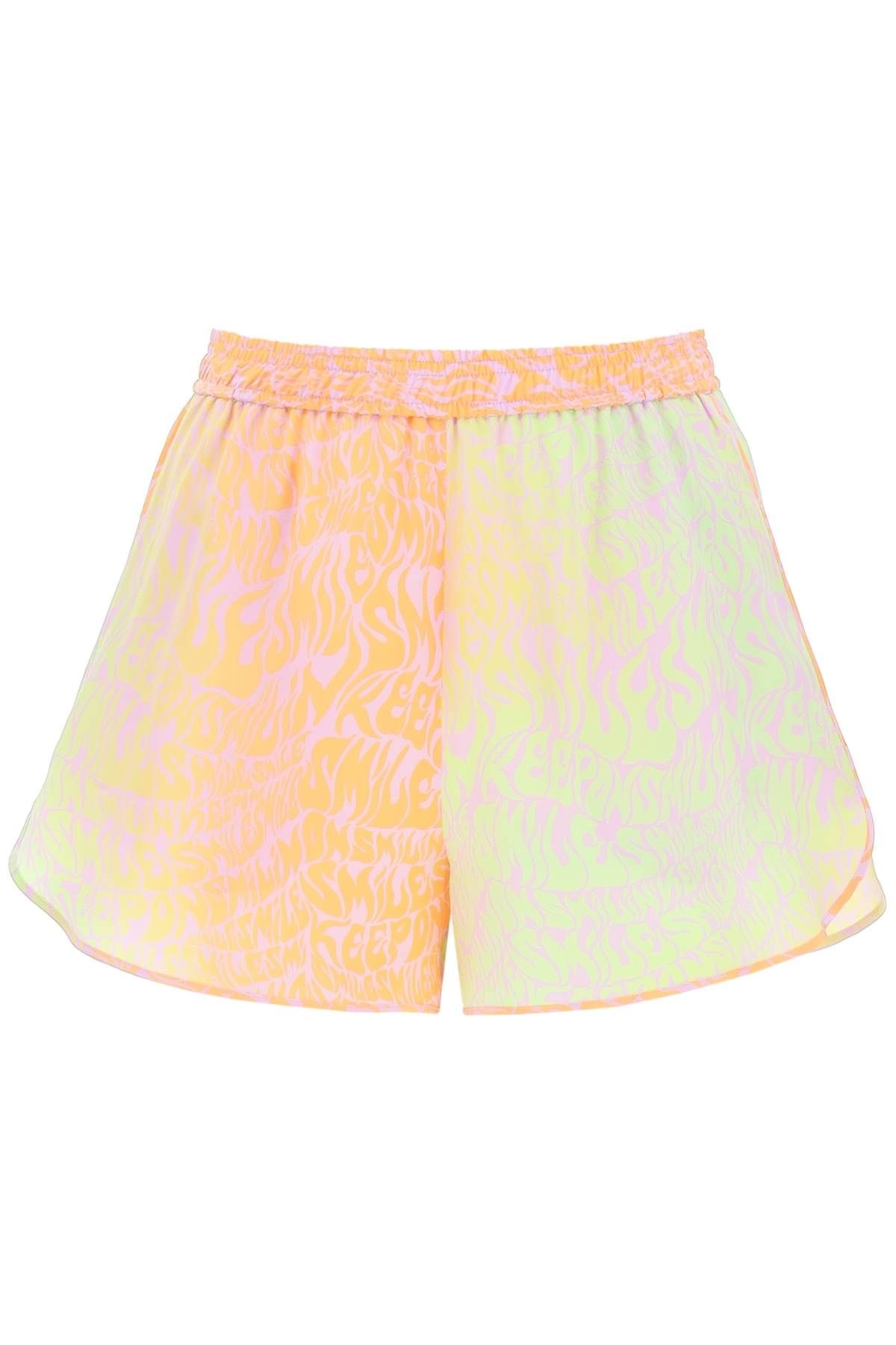 PRINTED SILK SHORTS - 1