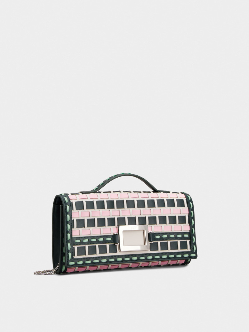 Belle Vivier Clutch in leather 5