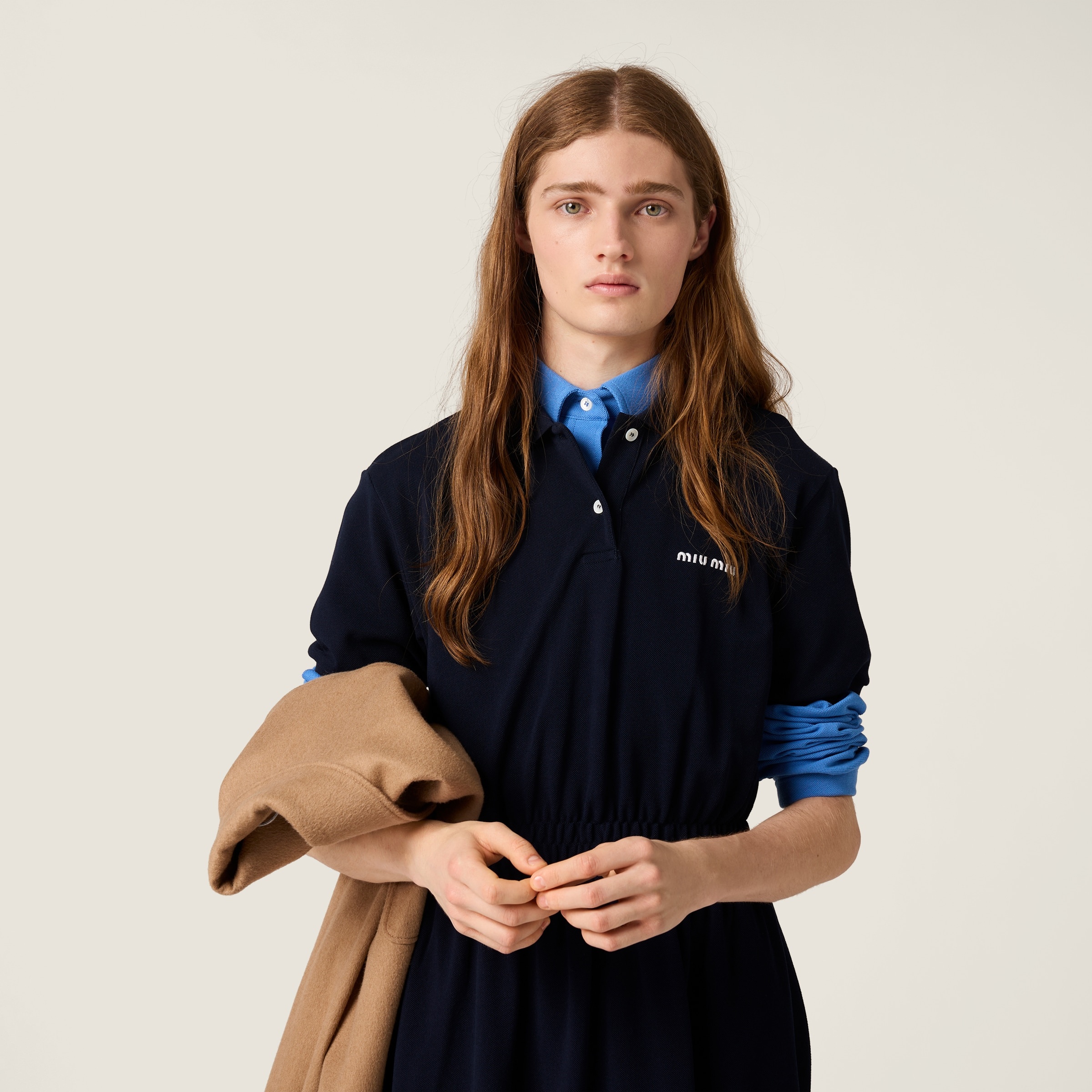 Cotton piqué dress - 4