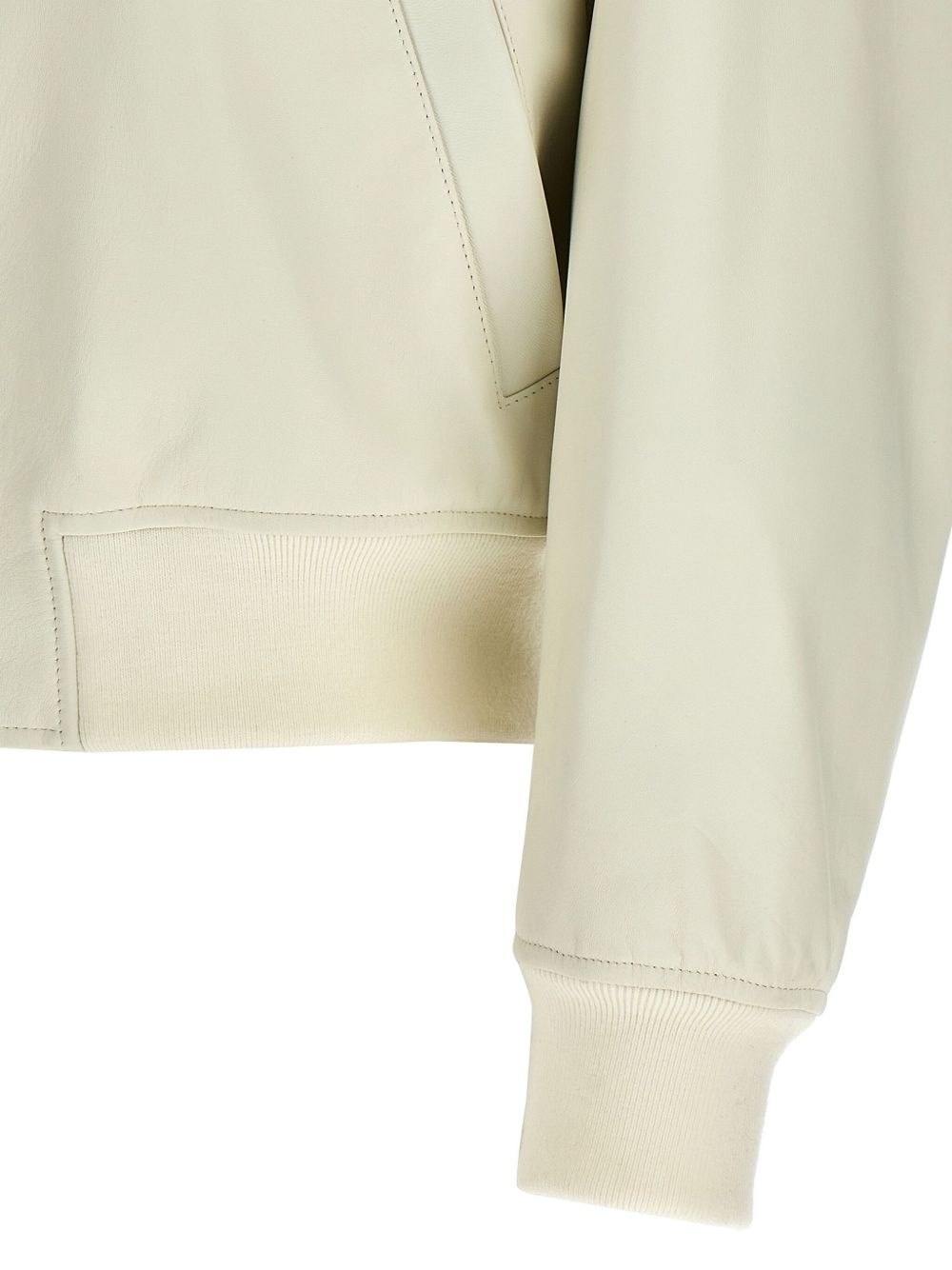 leather bomber jacket - 4
