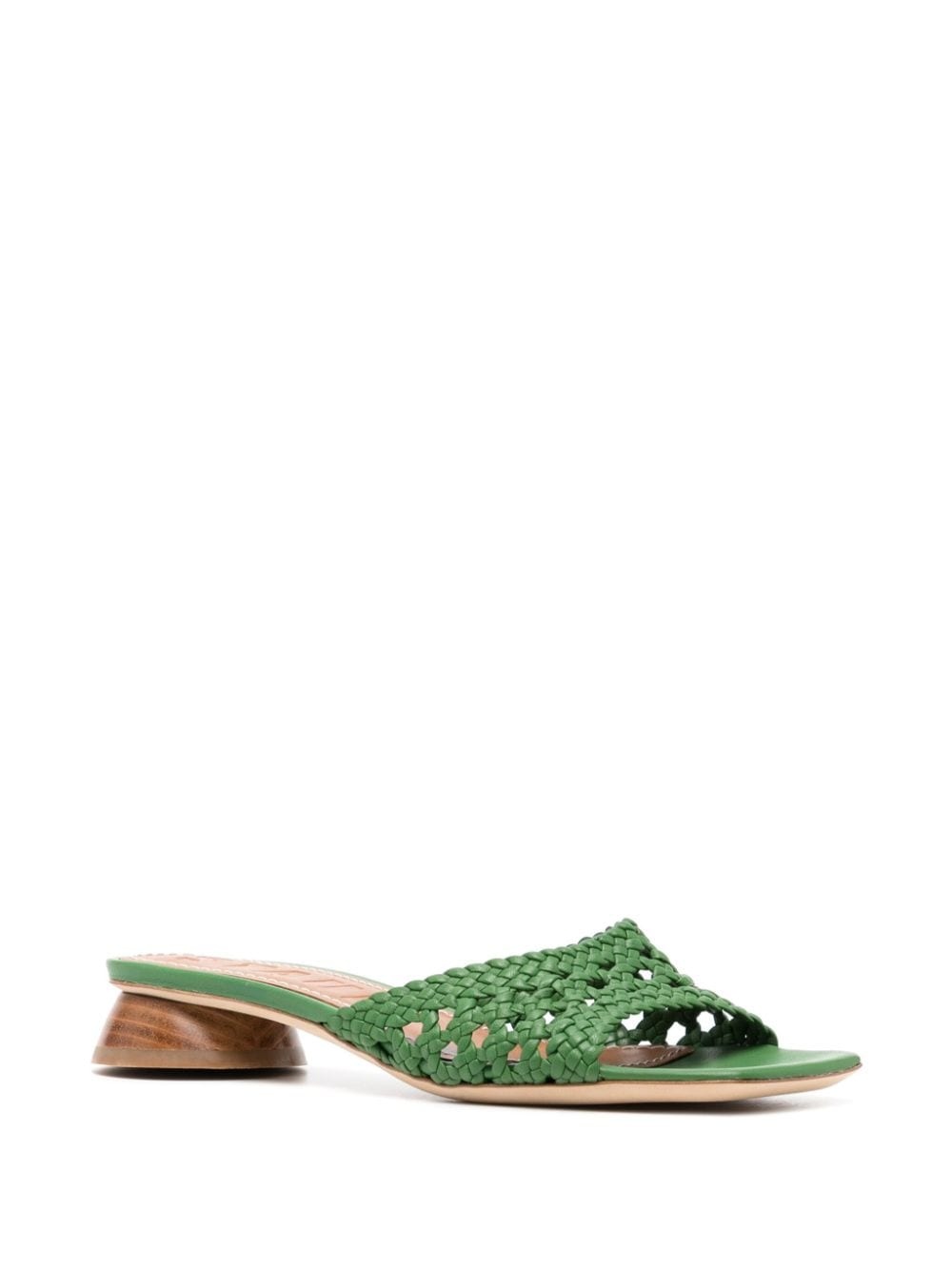 Simone 35mm crochet leather sandals - 2