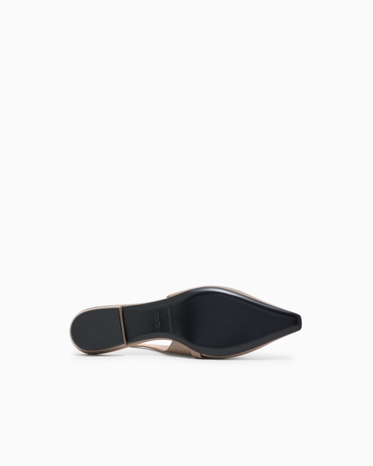 NAPPA-LEATHER SLINGBACK BALLERINAS WITH EAGLE PLATE - 6