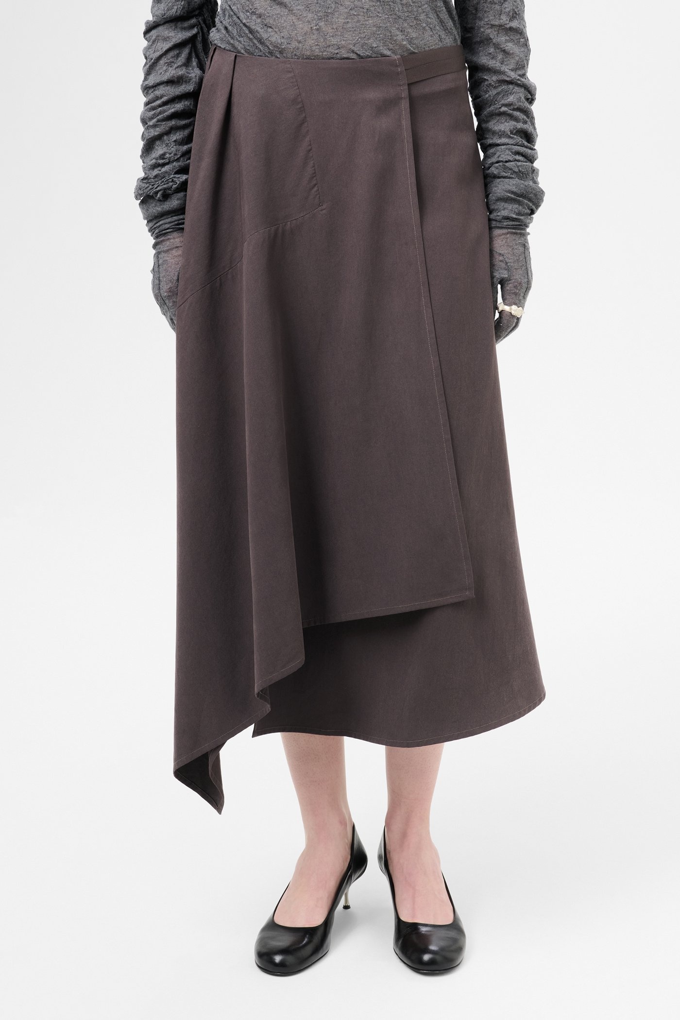 Spinnaker Skirt Chocolate Plum Rustic Lyocell - 3