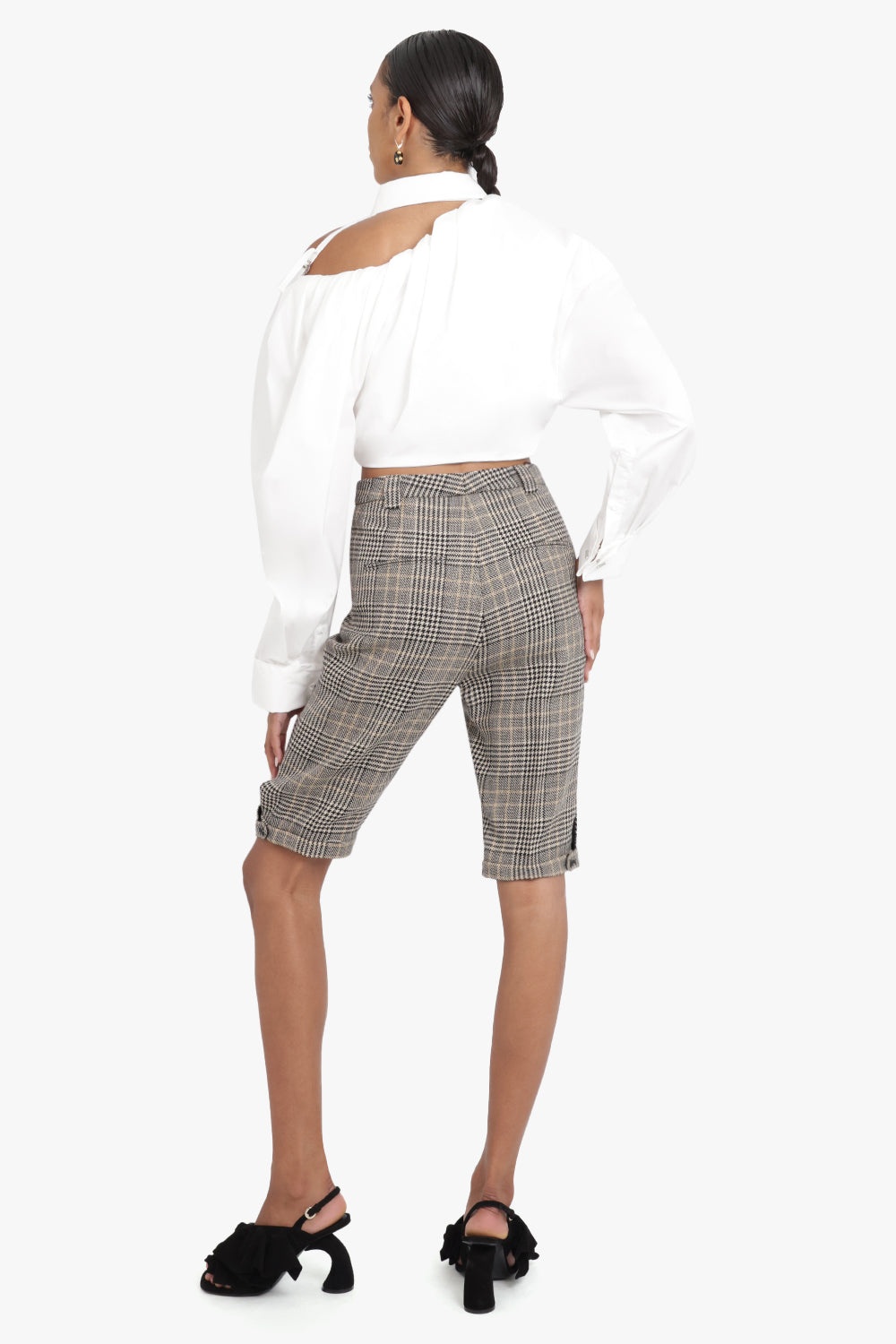 PRINCE OF WALES CHECK SHORT | BEIGE - 4