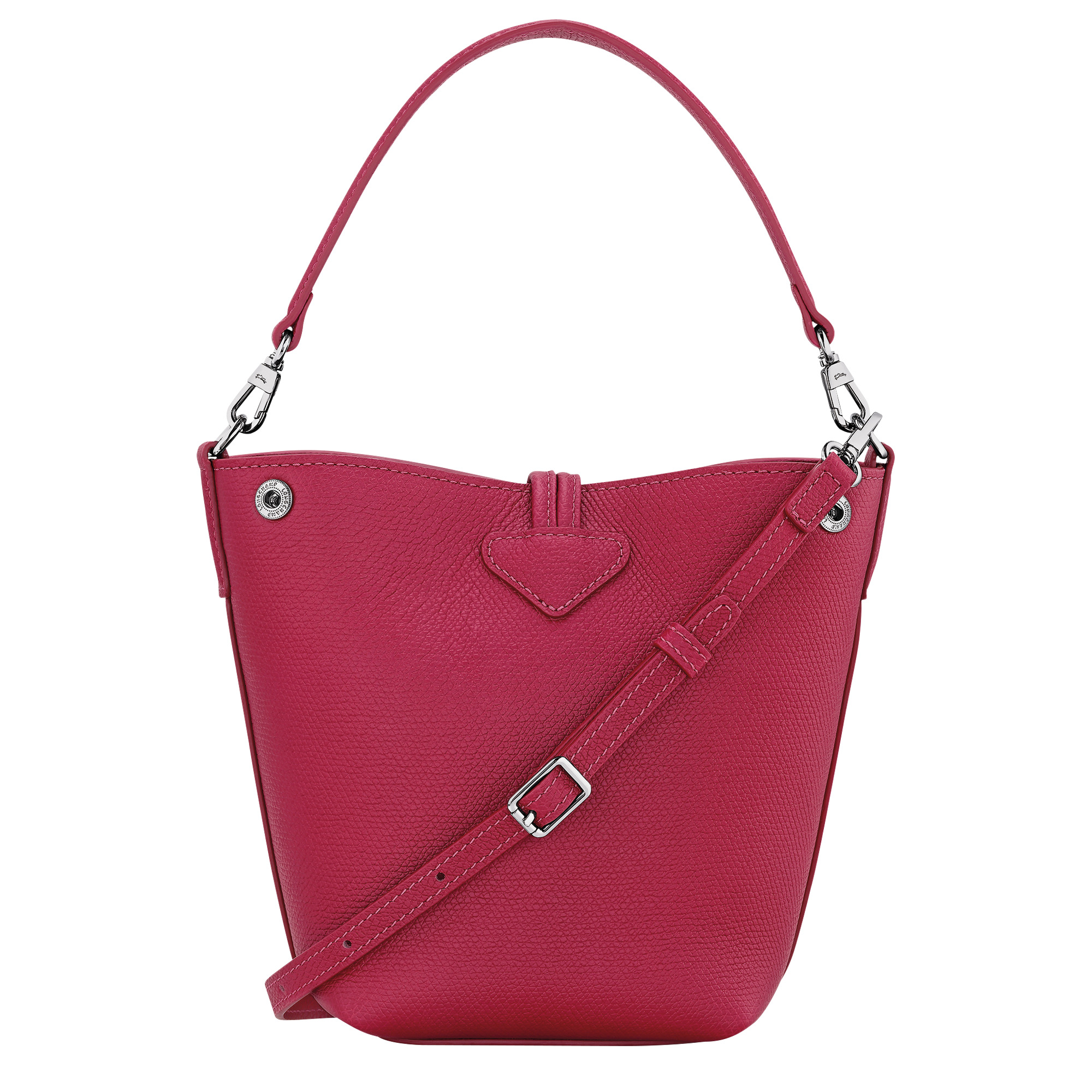 Le Roseau XS Bucket bag Beetroot - Leather - 4