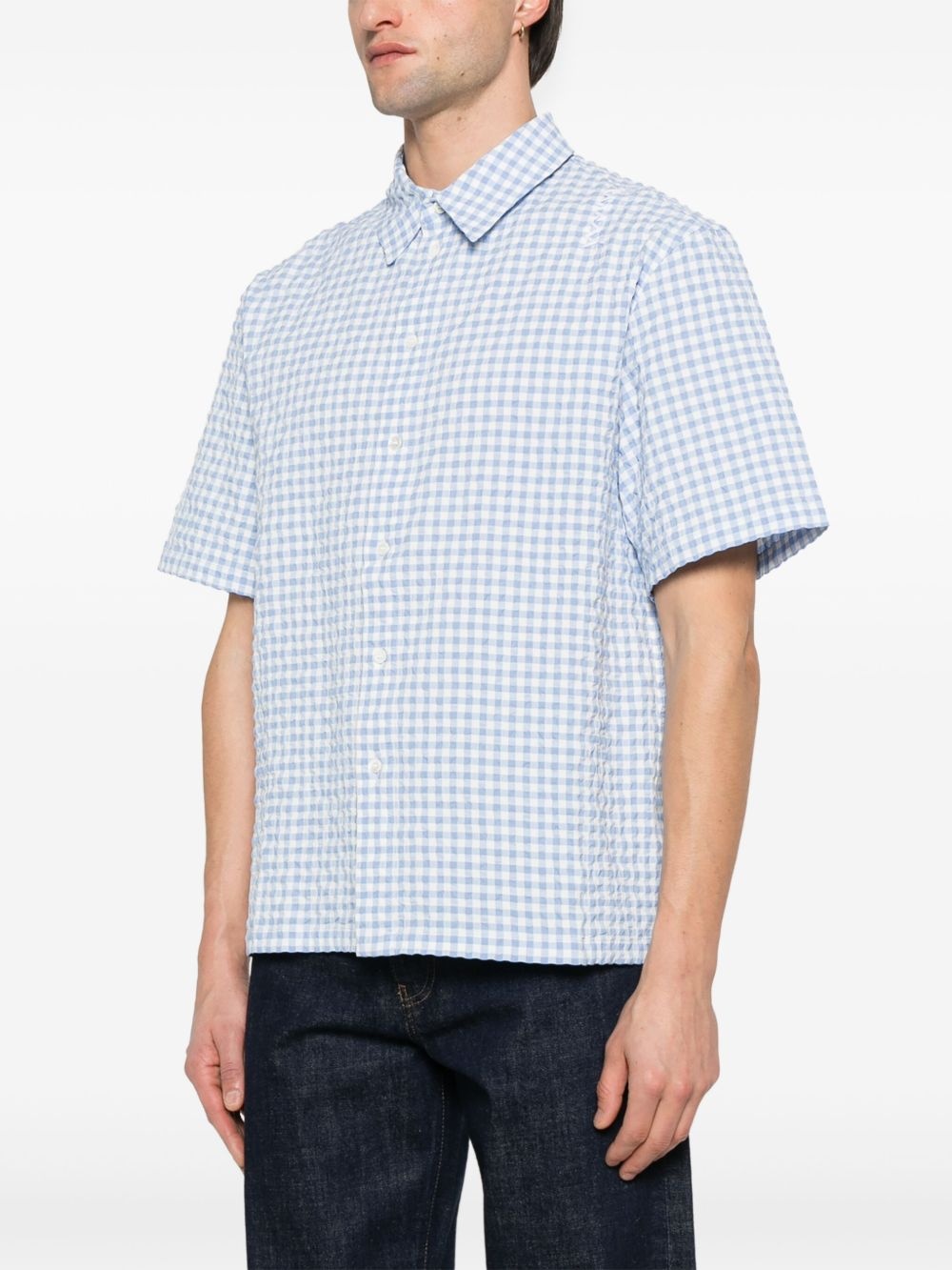 gingham-pattern shirt - 3